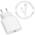 Miniatyrbillede 1 af 5: Ny produkt, hurtigoplader - 20W PD Hurtigoplader med 1,8 m C til Lightning Kabel Type C Oplader Adapter, Universal til iPhone Universal iPad