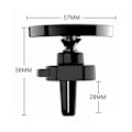 Miniatyrbillede 5 af 9: Trådløs biloplader MagSafe-kompatibel - Magnetisk trådløs oplader Bil Qi biltelefonholder - Kun kompatibel med Sense