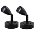 Miniatyrbillede 1 af 5: 2 Styk Læselamper LED Spotlight 12V Dæmpbar Kontakt Væg Sengelampe Interiørlampe Autocamper 6000K Hvid til Autocamper