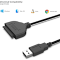 Miniatyrbilde 2 av 5: Sata til USB-kabel, Benfei USB 3.0 til Sata Iii harddiskadapter