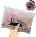 1000 st Elastiska Hårband för Flätor Mini Gummiband Färgglada Engångs Hårband Elastiska Hårband för Barn Flickor Vuxna