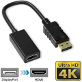 Pikkukuva 1 / 4: DP Uros HDMI-näyttöporttivideoadapterikaapeli kolminkertaisesti suojattu korkealaatuinen 1080p ääni