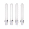 4 stk 9W UV-lampe Pære Rør Udskiftning til 36W UV Hærdningslampe