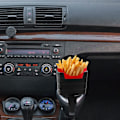 Pikkukuva 5 / 5: Ranskanperunoiden pidike 2:lla dippiklipsuilla Kastikkeen pidike Dippaussetti autoon Ketchup-astia S-autoille
