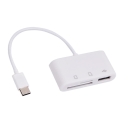 Pikkukuva 4 / 11: USB C 3-in-1 Hub-muunnin Typ C -sovitin SD-kortinlukija Macille Micro