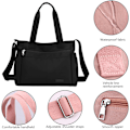 Miniatyrbillede 3 af 6: Nylon Crossbody-tasker til kvinder, skuldertaske, vandtæt messenger-taske, satchel, damehåndtasker, punge