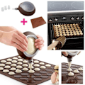 Miniatyrbild 1 av 4: Macaron Bakset: Silikon Macaronmatta - 38,3x28,5cm | PLUS Trimmunstyckesverktyg