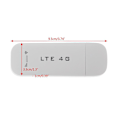 Miniatyrbillede 7 af 7: 4G USB mobil trådløs bredbånds 100Mbps plug-in sender White