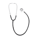 Miniatyrbillede 1 af 8: Multifunktionelt stetoskop med dobbelt hoved, dobbelt hoved Estetoscopio, medicinsk værktøj til sundhedspleje, sort