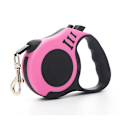 Miniatyrbild 3 av 4: Hundkoppel Husdjurskoppel Indragbart Träningskoppel Långt Max 30 kg Utdragbart 3M Pink