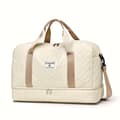 Luxury Large Travel Bag - Stylish & Durable with Waterproof Compartment, Multifunctional Carrying, Dry/Wet Separation & Practical Side Pocket