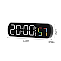 Miniatyrbild 3 av 5: Multifunktionell klocka Vardagsrum Väggklocka Hem Sängdekoration Digital elektronisk klocka Tyst klocka Temperatur och luftfuktighet Färgskärmklocka