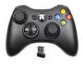 Trådløs controller til Xbox 360, Finydr Xbox 360 joystick trådløs spilcontroller til Xbox & Slim 360 PC (sort) [DB]