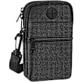 Miniatyrbild 1 av 5: Herr axelväska, stöldskyddad axelväska med flera fickor, vattentät herr messenger väska crossbody bröstväska för resor, cykling, vandring ryggsäck Black