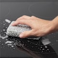 Miniatyrbild 5 av 7: Silverglanskudde 4-pack Disksvamp Scourge Lurex Sponge Idealisk för beläggning av kastruller, kastruller, keramikhällar