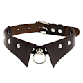 Miniatyrbillede 1 af 8: Læder Choker Punk Krave Dame Nitter Besatte Chokers A14