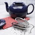 Miniatyrbilde 5 av 5: Teinfuser i rustfritt stål, løs teinfuser, tekanne, tesil
