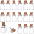 Miniatyrbilde 1 av 5: 20 stk 5ml julegaveflaske, glassflasker med korkpropp S 15x22mm
