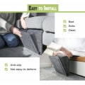 Miniatyrbilde 7 av 7: Oppbevaringsveske i filt for seng/sofa Svart