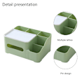 Miniatyrbillede 3 af 5: Rektangulær Servietboks Cover Holder med opbevaring, House Tissue Style 5