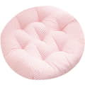 Vadderade runda stolsdynor för trädgårdsstol, matsal, kontorsstol 40cm Rosa 40*40cm