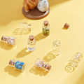Miniatyrbild 4 av 5: 20 st 5ml julklappsflaskor, glasflaskor med korkstopp S 15x22mm