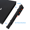 Miniatyrbild 6 av 6: PS4 Pro Turbo Fläkt Kylare Extern Kylfläkt USB 5 Kylning