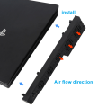 Miniatyrbilde 6 av 6: PS4 Pro Turbo Vifte Kjøler Ekstern Kjølevifte USB 5 Kjøling