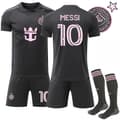 2026 Inter Miami CF Bortefotballdrakt med sokker for barn nr. 10 Messi 20
