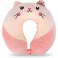 Miniatyrbillede 1 af 5: Rejsepude Nakkepude 30*30cm Memory Foam Nakkepude Sød U-formet Rejsepude Støttepude Børn Cervikal Pude