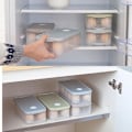 Miniatyrbilde 6 av 6: 2 stk Eggboks Egglagringboks, eggboks i plast med lokk, søknad om kjøleskap Kjøkken Eggbeholder Eggbrett for matlaging Camping piknik