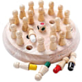 Miniatyrbild 1 av 2: Barnkalasspel Trä Memory Match Stick Schackspel Roligt block