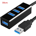 Miniatyrbild 1 av 6: USB-hubb Multi USB-delare Hub med strömförsörjning