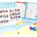 Miniatyrbild 6 av 7: Virka materialpaket set handgjord DIY stickad ullboll docka dekoration