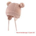 Miniatyrbillede 2 af 8: Strikket hue med øreklapper CAP white