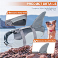 Miniatyrbillede 4 af 5: Hunderedningsvest Ripstop flydevest til små og mellemstore hunde L