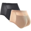 Miniatyrbilde 1 av 4: 2-pakning polstrede truser for damer med sømløs rumpeheving Shapewear XL 125-140 pounds