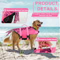 Miniatyrbillede 4 af 5: Hunderedningsvest Ripstop flydevest til små og mellemstore hunde XS