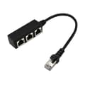 RJ45 Nätverksadapter 1 till 3-portars Ethernet