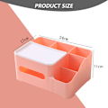 Miniatyrbillede 2 af 5: Rektangulær Servietboks Cover Holder med opbevaring, House Tissue Style 3