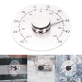 Miniatyrbild 6 av 6: Fönstertermometer för inom- och utomhus, transparent