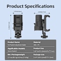 Miniatyrbillede 4 af 6: Til DJI Pocket 3 Kamera Live Streaming Beslag Udvidelsesadapter