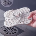Miniatyrbillede 5 af 5: Sæt med 4 silikonefiltre til vask, brusehårfilter, afløbsbeskyttelse, hårfanger med sugekop mod tilstopning til brusebad, afløb