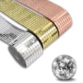 Pikkukuva 2 / 8: Diskopallo DIY Lasipeilitarrakat Seinätarrat Itseliimautuva Kulta Gold