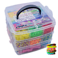 Pikkukuva 1 / 5: Loom Bands -setti 4 500 kpl kuminauhoja - Tee omia rannekoruja ja hahmoja, monivärinen