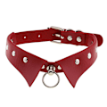 Miniatyrbilde 1 av 8: Lær Choker Punk Krage Dame Nagler Piggete Chokere A1