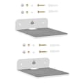 2x Seinähylly Kaiutinteline, pieni seinähylly Kaiutinpidike Bluetooth-kaiuttimille, matkapuhelimille, leluille