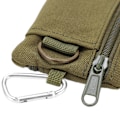Miniatyrbillede 4 af 8: Udendørs EDC Molle-pose Pung Mini Bærbar Nøglekortholder EDC-pose Taske Møntpung med Karabinhage Grøn