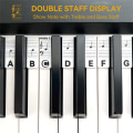 Miniatyrbilde 2 av 7: Avtakbare piano- og keyboardetiketter 61 tangenter Vit