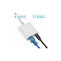 Miniatyrbillede 2 af 5: Lightning til Ethernet RJ45-adapter med opladning til iPhone/iPad, understøtter 10/100 Mbps højhastighed